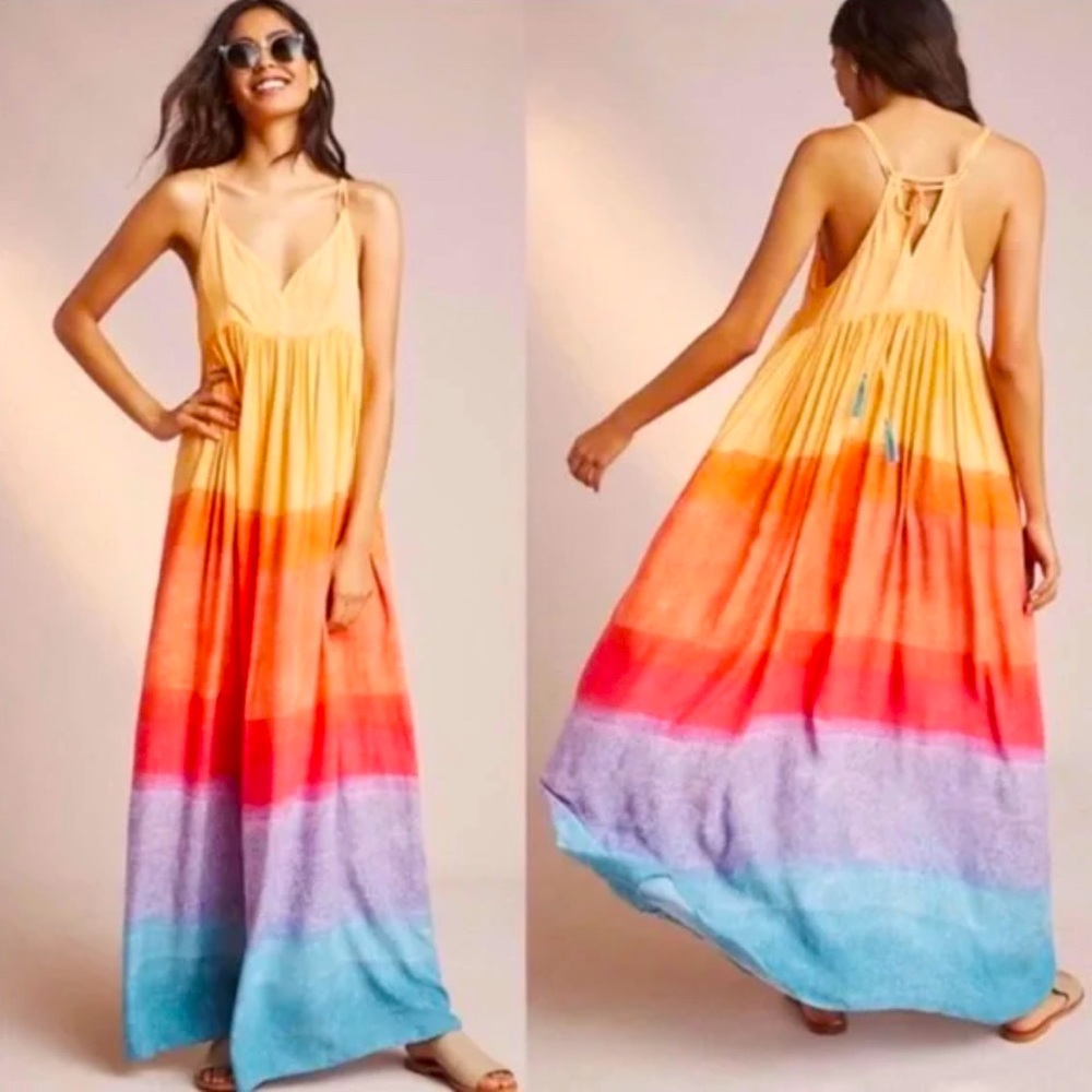 Anthropologie Boho Sunset Maxi